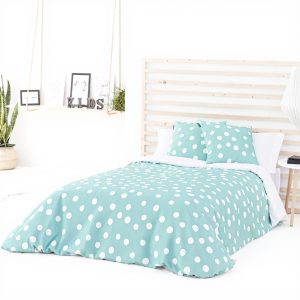 Parure de lit Confecciones Paula Turquoise 105 cm coton