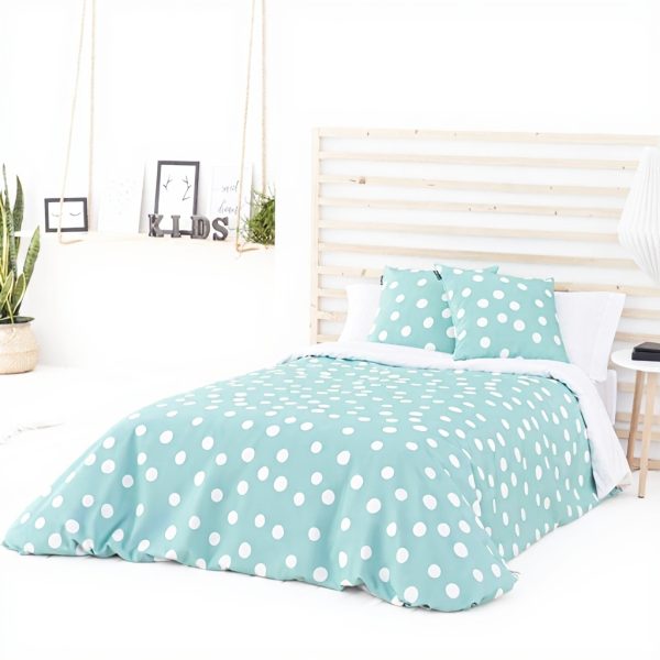 Parure de lit Confecciones Paula Turquoise 105 cm coton