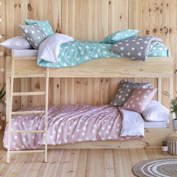 Parure de lit Confecciones Paula Turquoise 105 cm coton-1