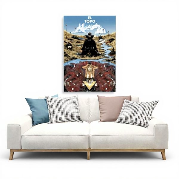 Affiche El Topo sur toile décoration murale salon chambre