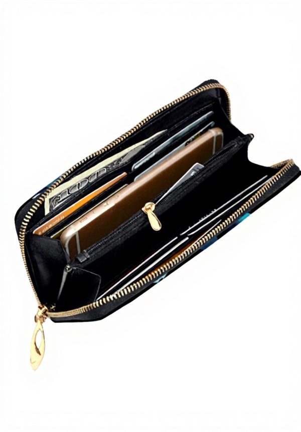 Portefeuille femme GGNKDL cuir grande capacité fermeture