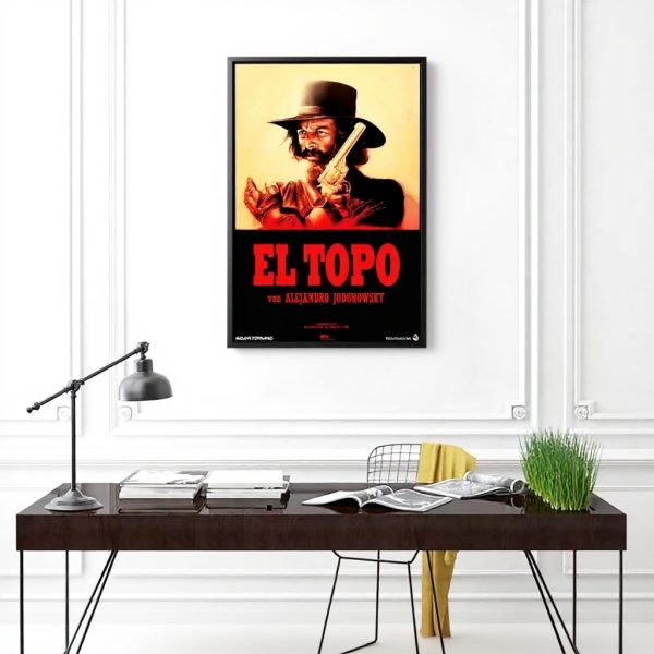 Affiche vintage El Topo sur toile décoration salon chambre