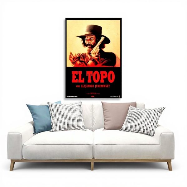 Affiche vintage El Topo sur toile décoration salon chambre