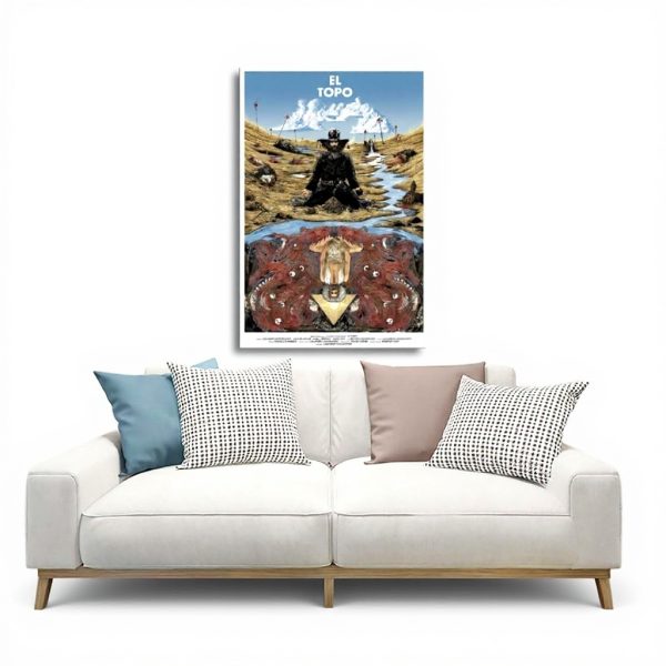 Affiche El Topo sur toile décoration chambre bureau cadeau