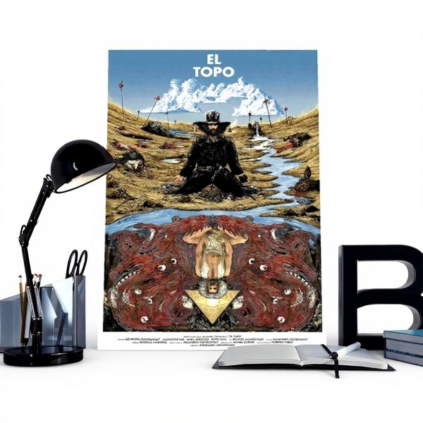 Affiche El Topo sur toile décoration chambre bureau cadeau
