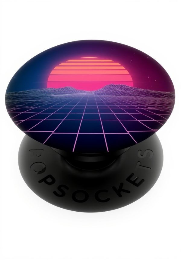 PopGrip Topo Design Montagnes Cool Sunset Accessoire