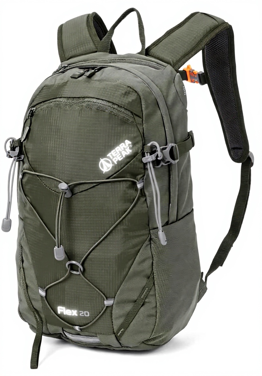 Sac à dos Terra Peak FLEX 20 porté en randonnée en forêt