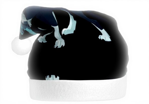 Chapeau de Noël VVXBHGR Topo Map Wolf Pack Prints Adulte