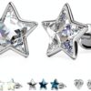 Boucles d'oreilles étoile Swarovski Stylacity pour femme-1