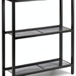 Table console HOOBRO stockage industriel bois métal-0