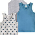 Débardeurs garçon Petit Bateau lot 3 coton extensible-0