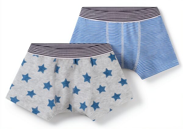 Boxers garçon Petit Bateau lot 2 extensible confortable-0