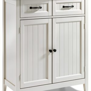 Armoire Bealife Gris MDF Rangement Salon Cuisine Moderne-0