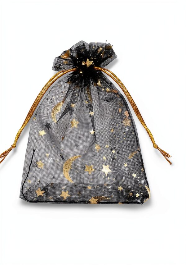Fuyamp Sachet Organza Étoile Lune Cadeau Bijoux-3