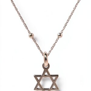 Collier Etoile de David Argent 925 WANDA PLATA Femme Bijou-0