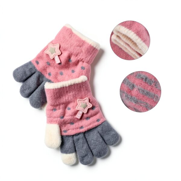 Gants QKURT tout-petits chauds extensibles design étoiles-3
