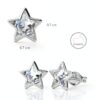 Boucles d'oreilles étoile Swarovski Stylacity pour femme-2