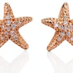 Boucles d'oreilles IMINI étoile de mer zircone cubique femme-0