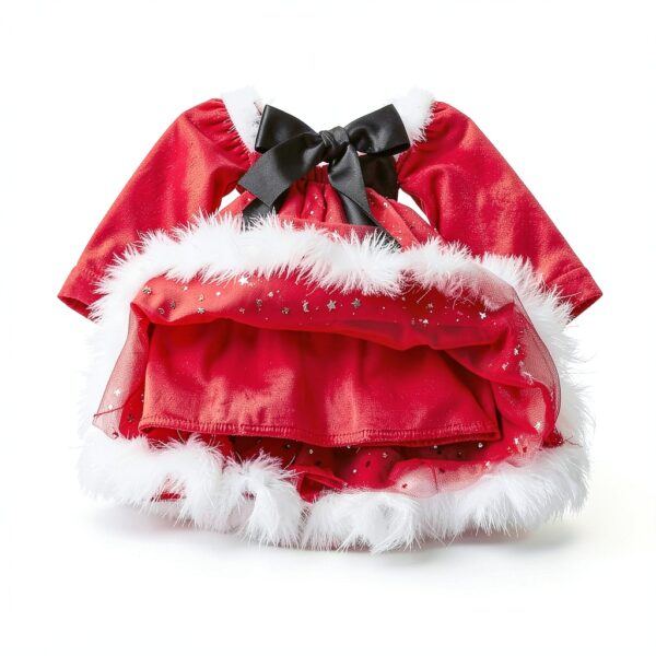 Robe bébé fille Generisch douce respirante rouge tailles-3