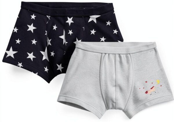Boxers garçon Petit Bateau lot 2 côte extensible confort-0