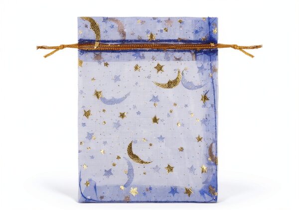 Fuyamp Sachet Organza Étoile Lune Cadeau Bijoux-2