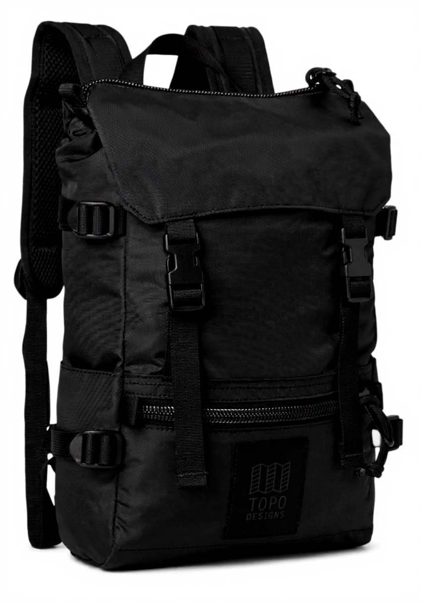 Topo Designs Rover Pack Mini sac à dos montrant les compartiments